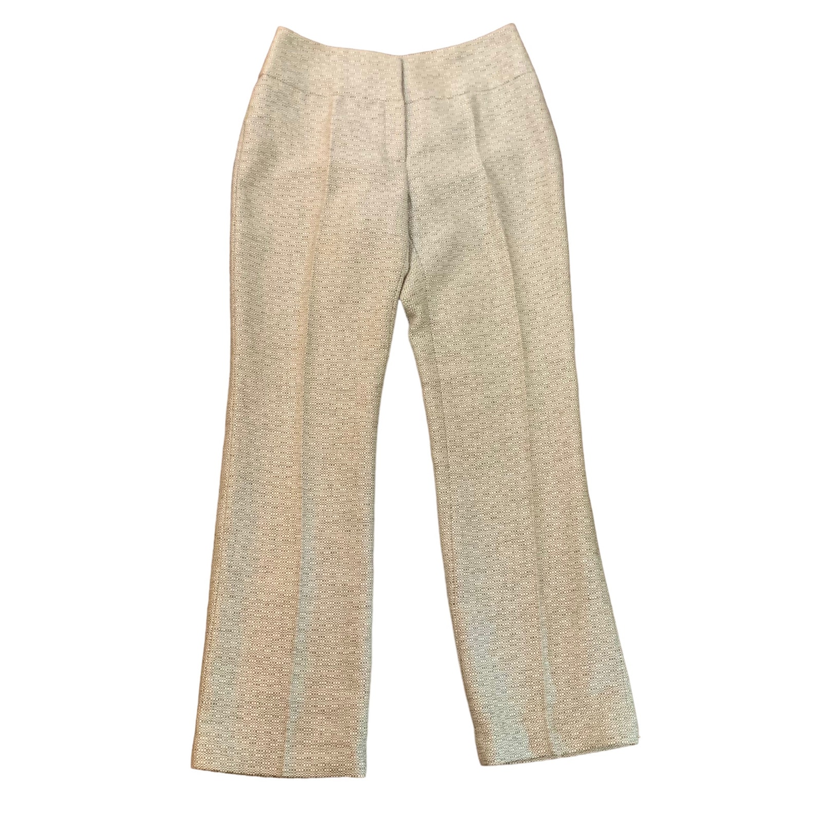 Etcetera Beige And Cream Straight Leg Dress Pants Size 8